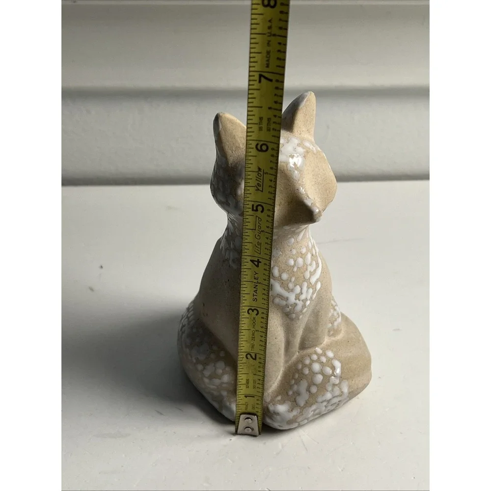 ANTHROPOLOGIE Woodland Bud Vase Fox Whimsical Stoneware
